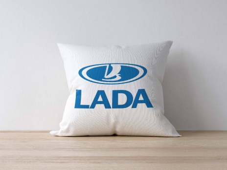 Подушка с логотипом ЛАДА