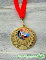 Медаль металлическая с фотопечатью для выпускника D=50 мм
