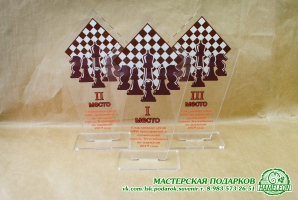 Наградной кубок из акрила "Шахматы"